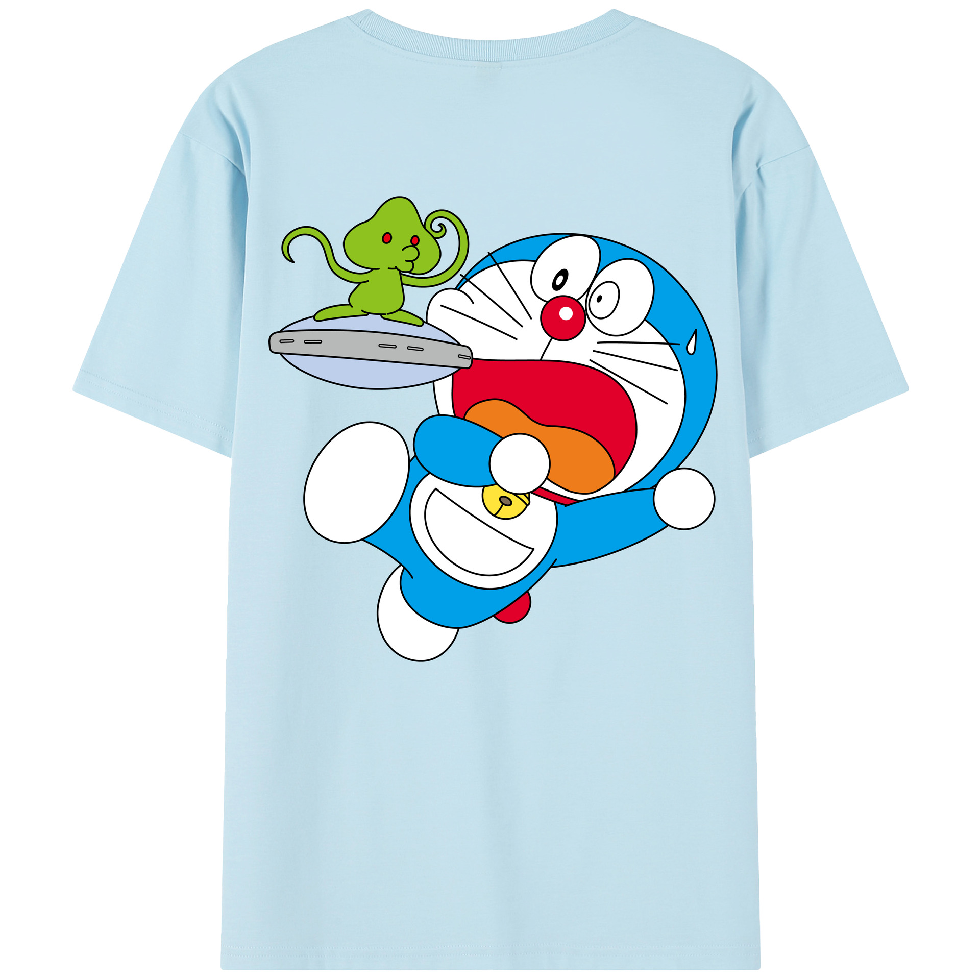 （画像用） ドラえもん Doraemon 綿100％半袖Tシャツ（背面プリント）